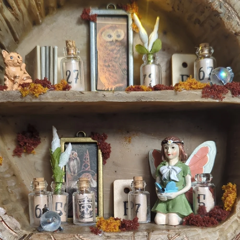 Rustic Tree Magical Fairy Trinket‎ Shelf Night Light Magical Mystical Enchanted